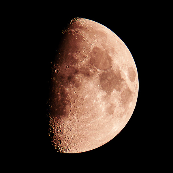 Astrophotographie- Vue de la lune depuis Rennes - © Rodolphe Debyser – Photographe Rennes