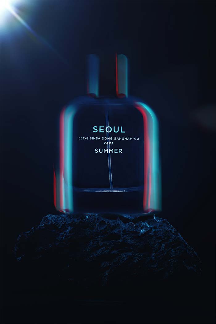 Photographe Produit à Rennes - Parfum Zara - Seoul - © Rodolphe Debyser