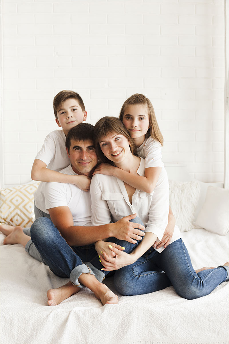 Séance photo famille à Rennes avec 2 enfants
